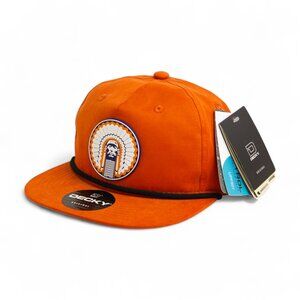 Illinois Fighting Illini Chief Illiniwek 3D Classic Rope Hat- Burnt Orange/ BLK